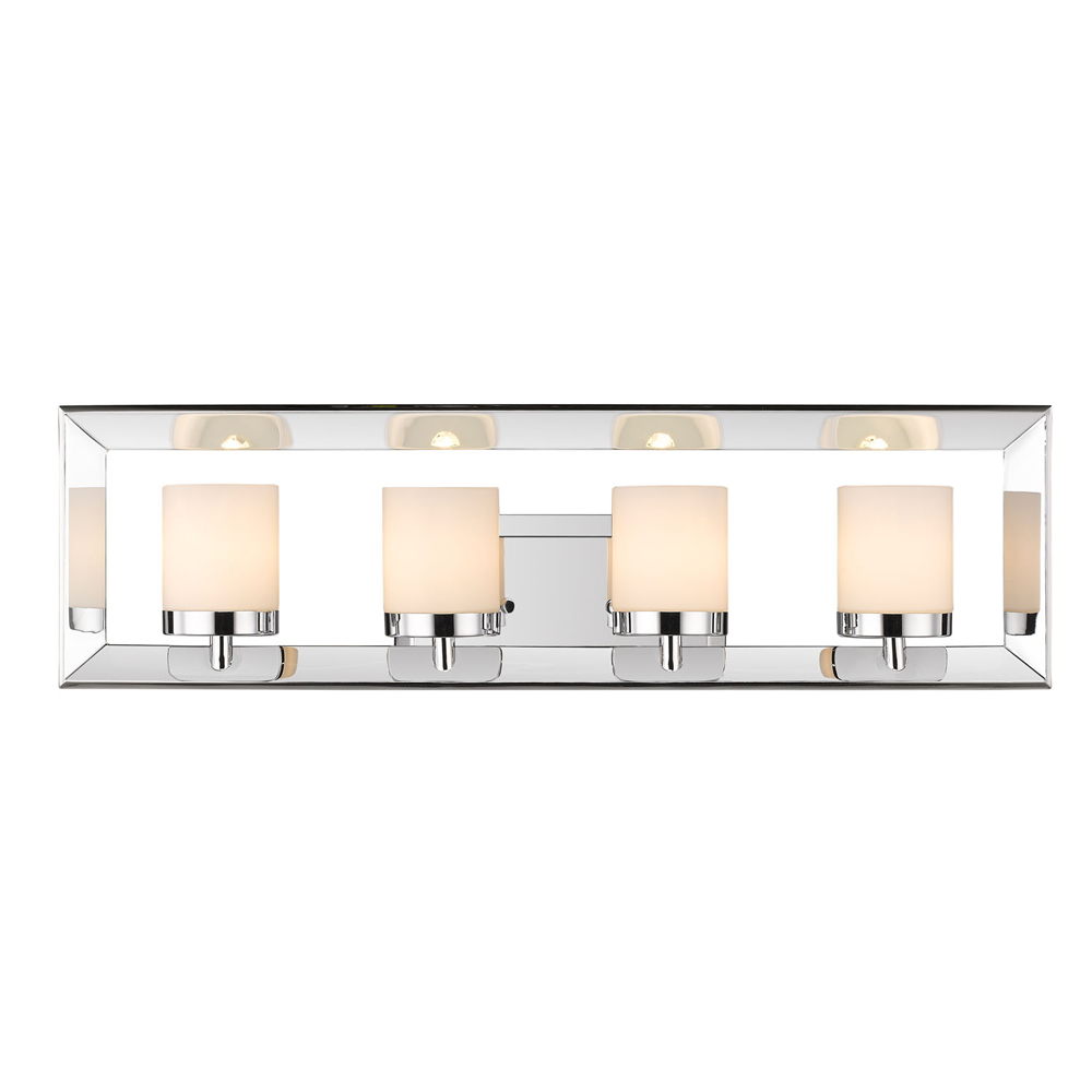 Smyth 4 Light Bath Vanity (Chrome & Opal Glass)